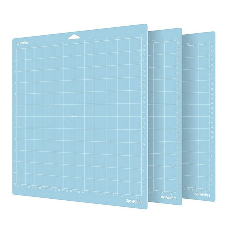 3 Pcs PVC Cutting Mat Grid Cutting Pads Cutting Plotter Pad Replacement Accessories for Cricut Maker: Blue