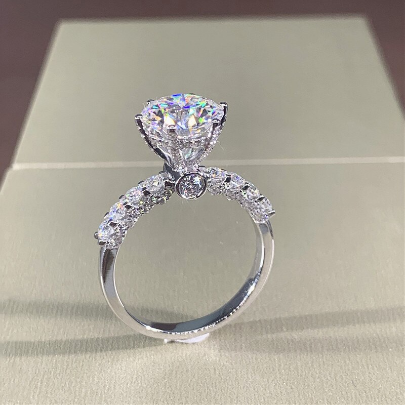 Huitan Nieuw Ontworpen Trouwringen Voor Vrouwen Verzilverd Aaa Zirconia Mode Dame Vinger Accessoires 2022 Sieraden: 6