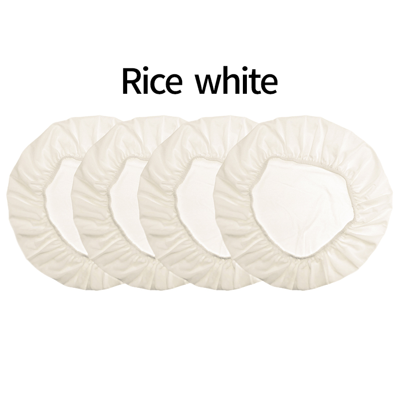 4 szt. Zdejmowane zmywalne elastyczne poszewki na poduszki na podłużne kwadratowe okrągłe krzesło krzesło robić jadalni elastan krzesło robić jadalni pokrowce: D