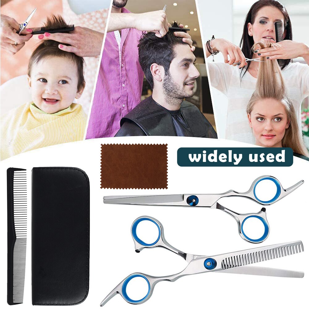 Profesjonalne ścinanie włosów zestaw przerzedzenie nożyczki fryzjer salon Dom nożyce fryzjerskie zestaw grzebieniowy fryzjer salon fryzjerski zestaw narzędzi