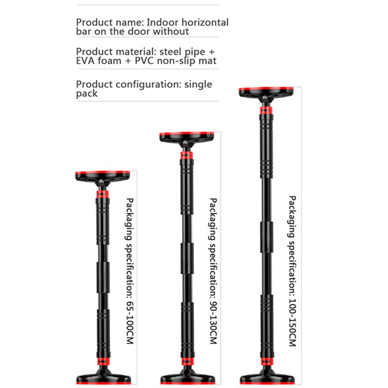 Barra Horizontal antideslizante para colgar en la puerta, equipo de Fitness para pared interior, elevador deportivo para niños y adultos, XB