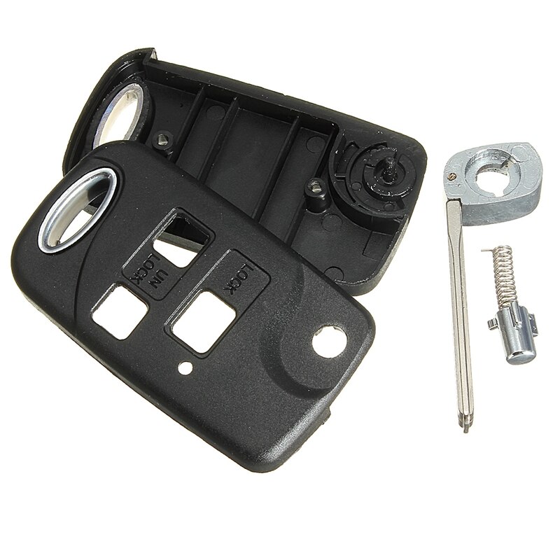3 Buttons Conversion Flip Key Remote Fob Case for Lexus Is200 Ls400 & 3 Buttons Remote Key Shell Case Blank Blade Black