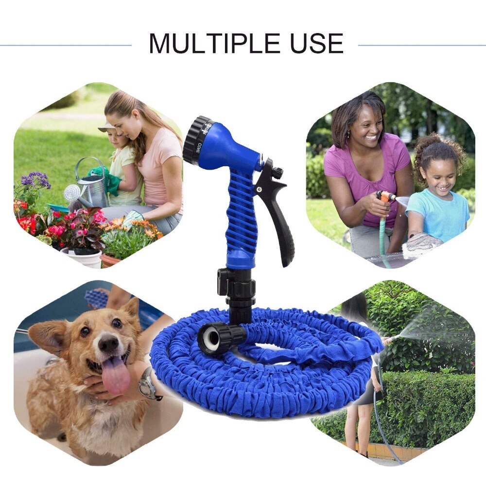 VEHHE 25FT-250FT magic Water hose Flexible Expandable Hose for Outdoor Garden Lawn Car Watering Plants GardenWash Spray