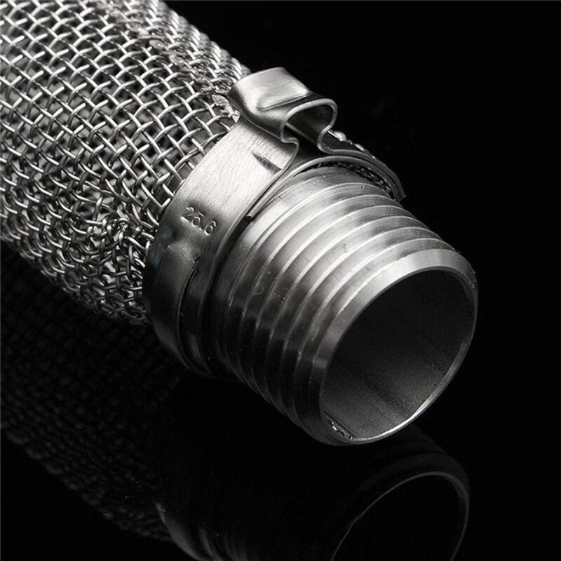 Stainless Steel Beer Strainer Home Portable Beer Brewing Wine Filter Bazooka Screen Reusable Wine Kettle Tools Accessories