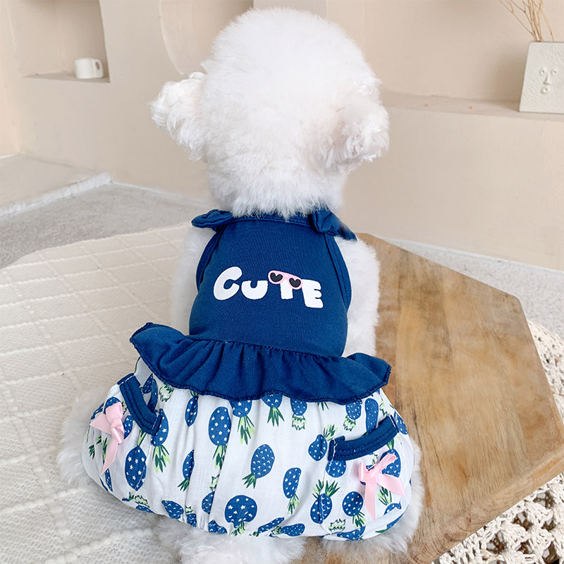 Sød sommervest, heldragt til små mellemstore hunde, pink blå, fransk bulldog, yorkshire terrier, kæledyrstøj med kølende bukser xxxl