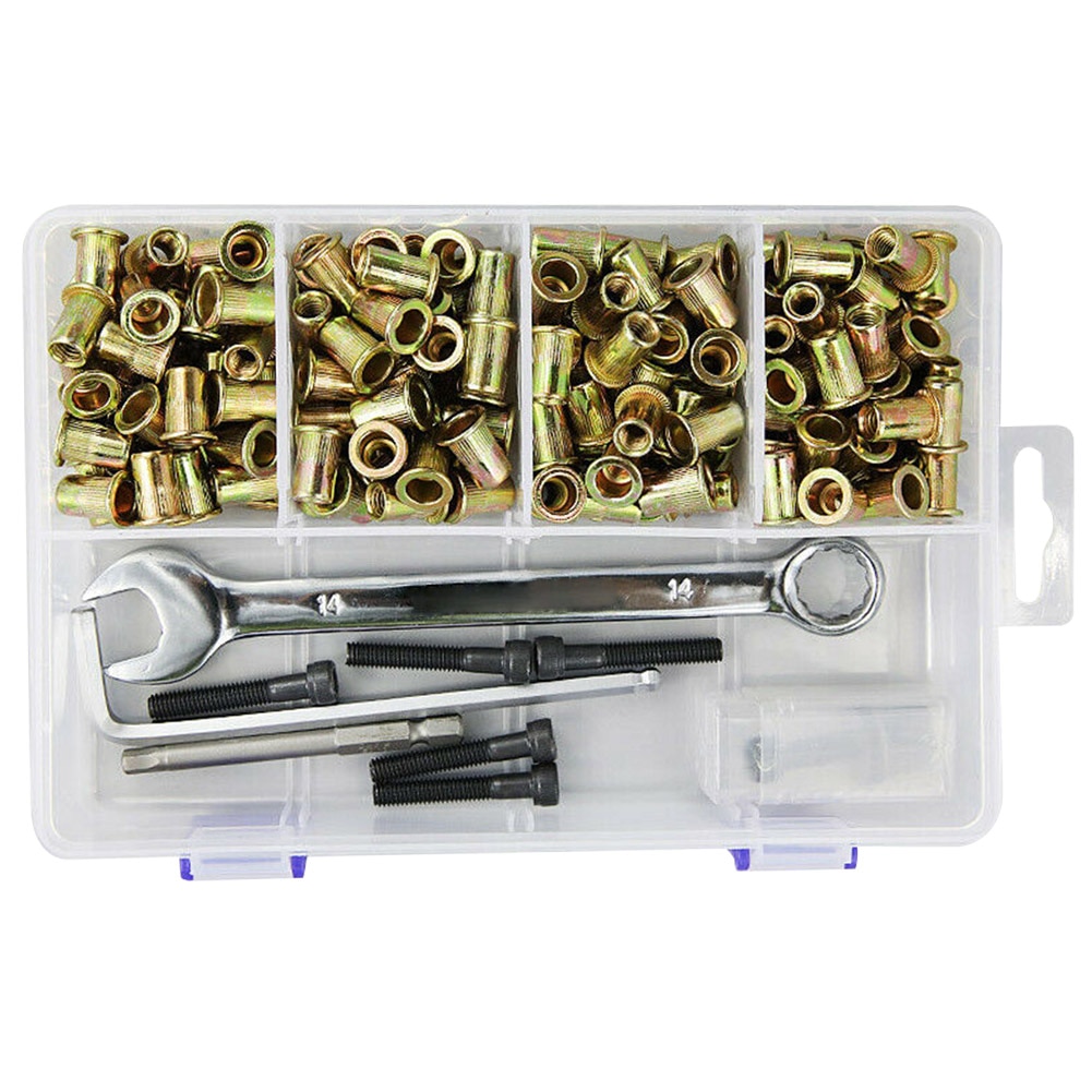 109pcs/set Pneumatic Easy Storage With Spanner DIY Handheld Nuts Tool Kit Electric Rivet Pistola Home Practical Multifunction