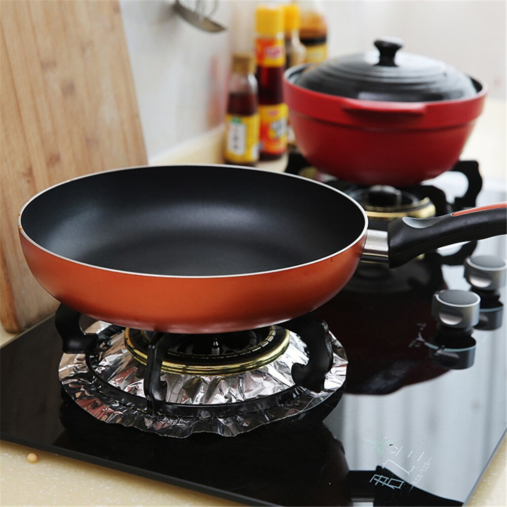40Pcs Kachel Protector Cover Liner Non-stick Aluminium Herbruikbare Gasfornuisbrander Cover Veilig Beschermende Folie Keuken Accessmat pad