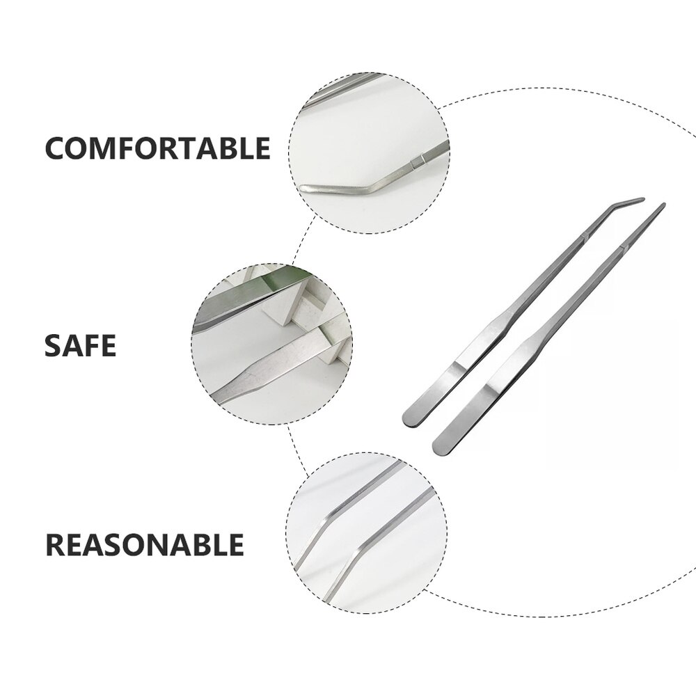 2 stück edelstahl-futterclips für reptilienfutter (silber)