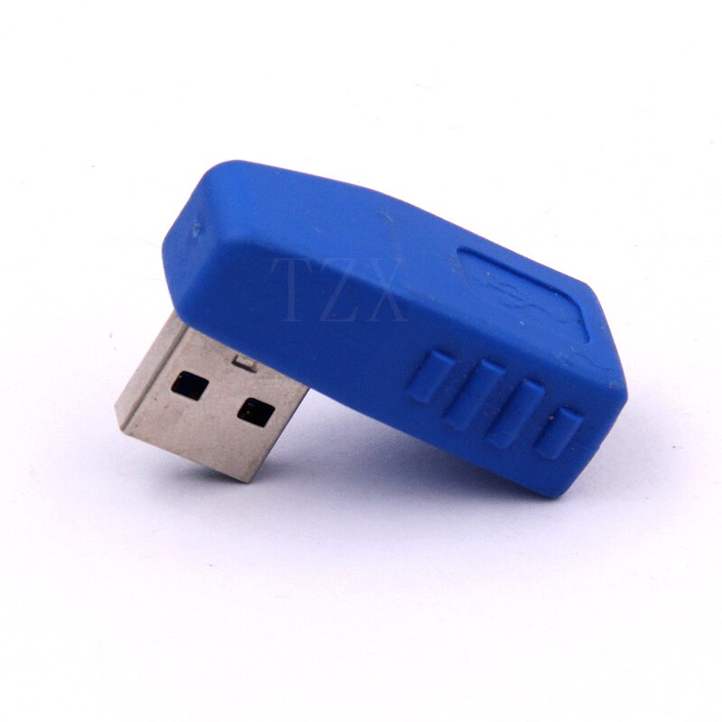 1 stks USB 3.0 90 graden Links USB man vrouwelijke turn adapter USB 3.0 Man-vrouw 90 graden converter