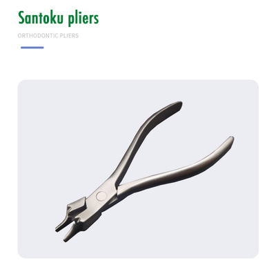 Insert de coupe d'extrémité de fil mécanique en acier inoxydable, support courbé formant des pinces trapézoïdales de couple: Brossé Chrome