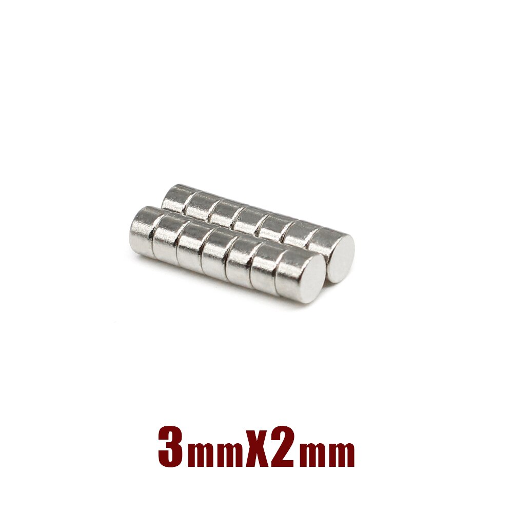 100/200/500/1000/2000/5000PCS 3x2 Mineur Disque Recherche Aimant Petits Aimants Ronds 3x2mm Aimants Permanents Au Néodyme Forte 3*2mm