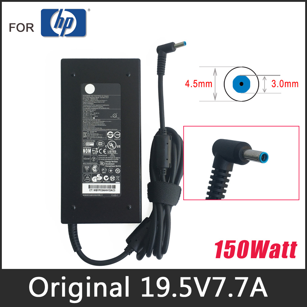Original Brand 19.5V 7.7A 150W AC Adapter Charger for HP OMEN 15 17 Pavilion Gaming 15 17 Laptop Power Supply Cord