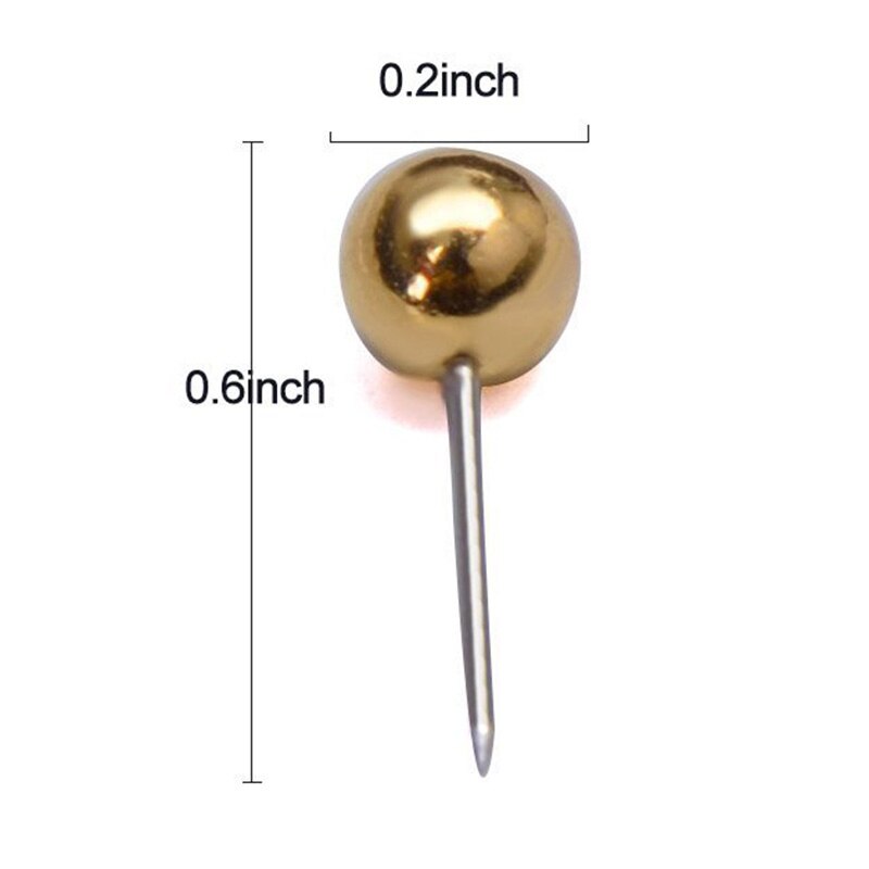 Map Tacks Push Pins With 1 5 Inch Round Plastic Head And Steel Point