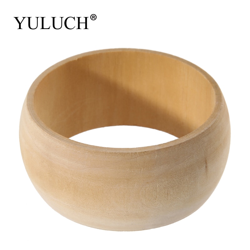YULUCH Ronde Natuurlijke Houten Eenvoudige Bangles Houten Armband Sieraden Grote Bangles Hout Armbanden