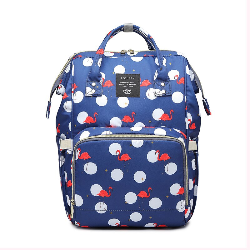 Lequeen Colorful Diaper Bag Waterproof Nappy Bag Large Capacity Maternity Bag Travel Backpack Nursing Bag: J