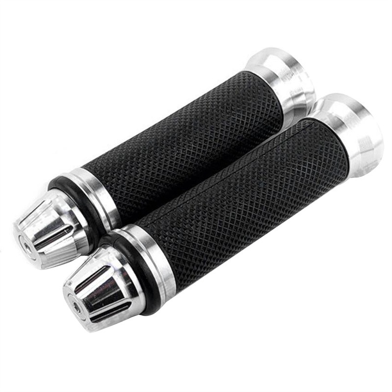1-Pair Anti-Slip Motorcycle Handle Grips Rubber Bicycle Mountain Bike Comfortable Handlebar Replacement: Clear