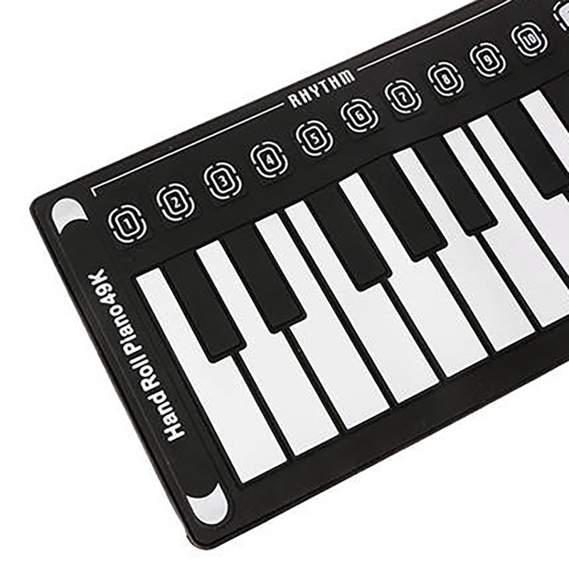 Piano à roulettes à 49 touches, Portable, à clavier, pour enfants, débutants, famille, amusant, voyage, adultes