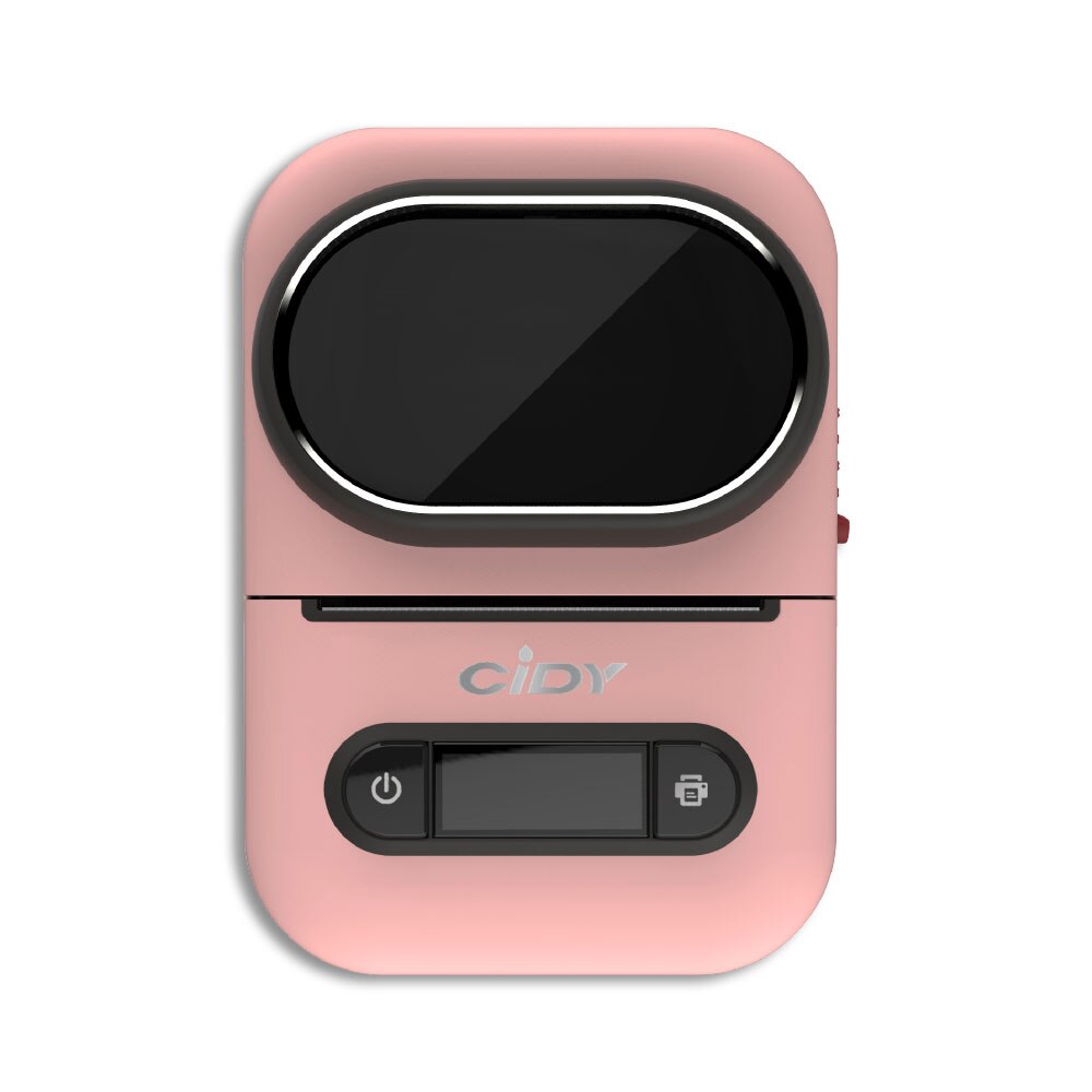 EQ11 5Colors Wireless label printer DIY Bluetooth Portable Pocket Label Maker machine Mini Thermal Typewriter Home Use Office: Pink