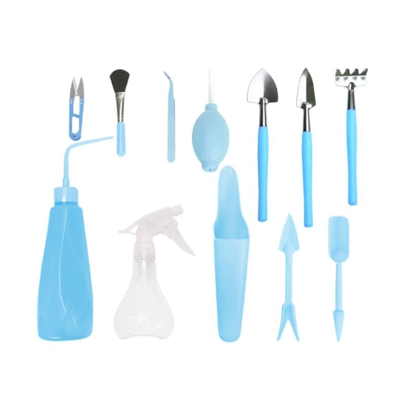 Mini Garden Tools Sets Succulent Plants Bonsai Miniature Planting Flower Gardeni N1HF