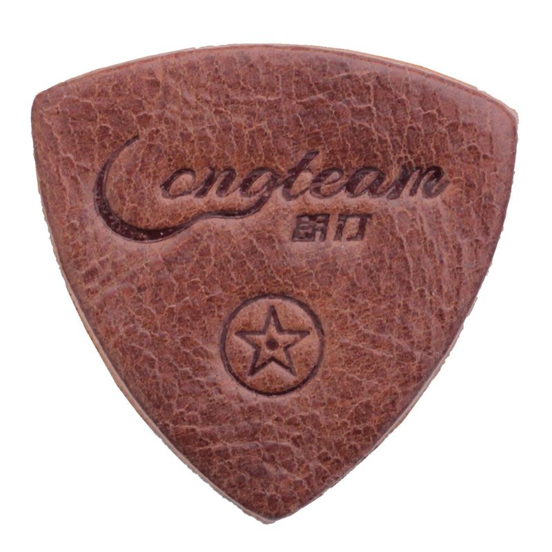 3 st/set basgitarr ukulele picks finger tumme pick läder guitarra plektrum och märke