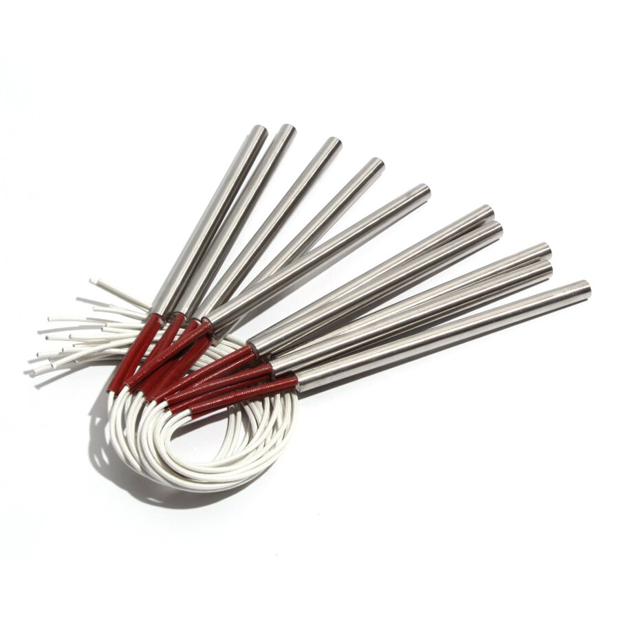 2PCS 12.5mm Diameter 320~360mm Cylindrical Single Head Heating Tube 304SUS Cartridge Heater 110/220/380V 1250/1300/1350/1400W