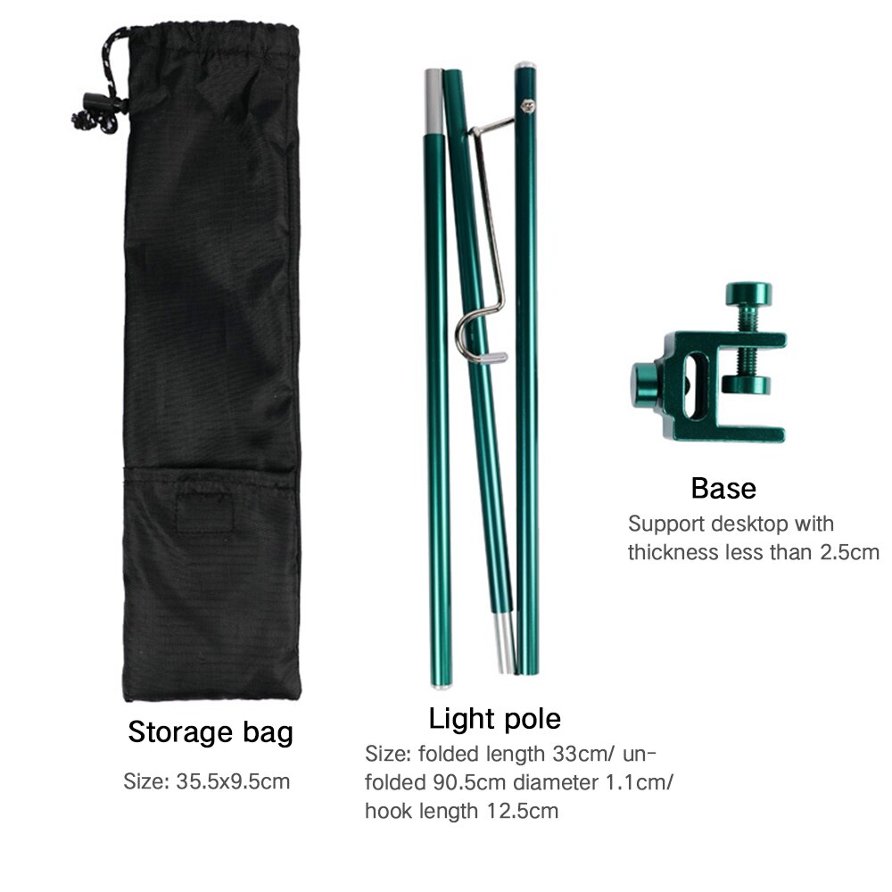 Lamp Holder Detachable Lantern Stand Lamp Tripod Camping Lamp Bracket Lamp Holder Ight Hanging Rack Stand Portable Camping Tool