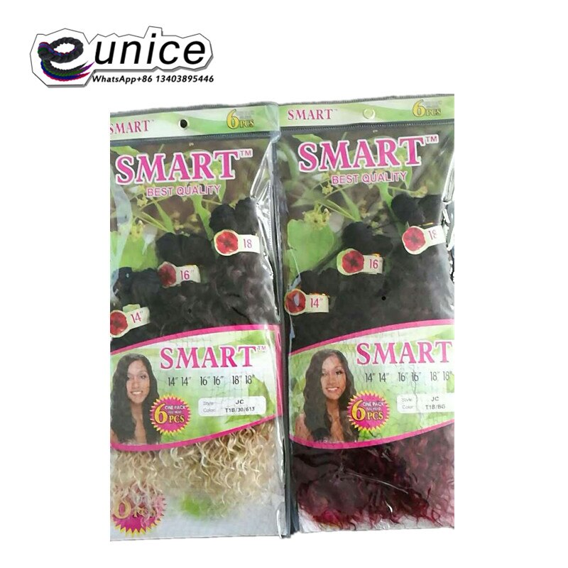 A buon mercato Malese Capelli Ricci 6 gruppi Tessuto Dei Capelli sintetici Ricci Stretti, Malese Crespo Fasci di Capelli Ricci viola jerry ricci