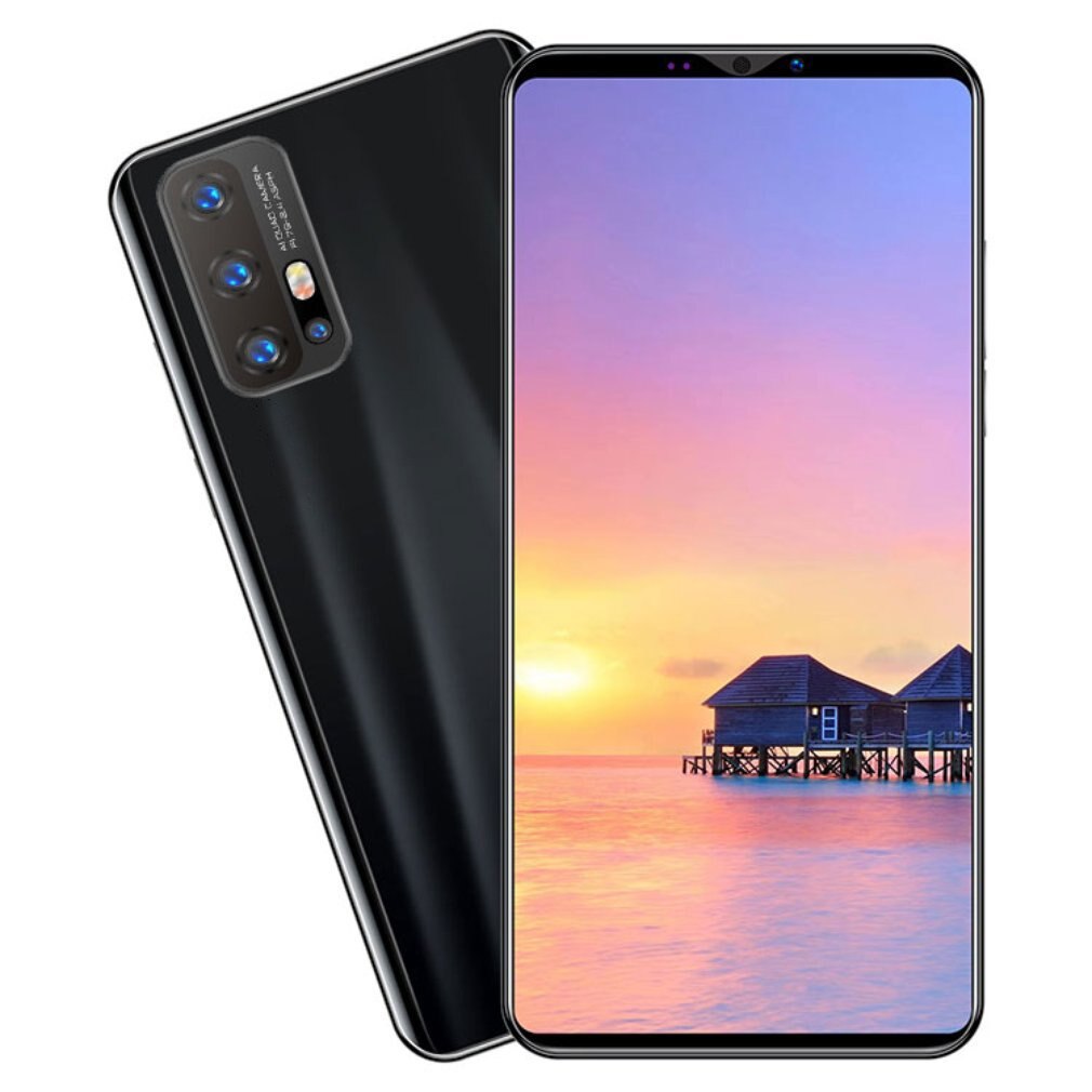 Z6 Pro Smartphone 5.8 Inch Scherm Smartphone 512M + 4G Android Smartphone 3D Glas Plated Achterkant Zwart