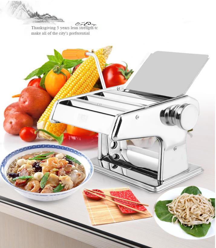 Multifunctional Household Stainless Steel 2/3 Blades kitchen Pasta Making Machine Manual Noodle Maker Pasta Cutter Spaghetti