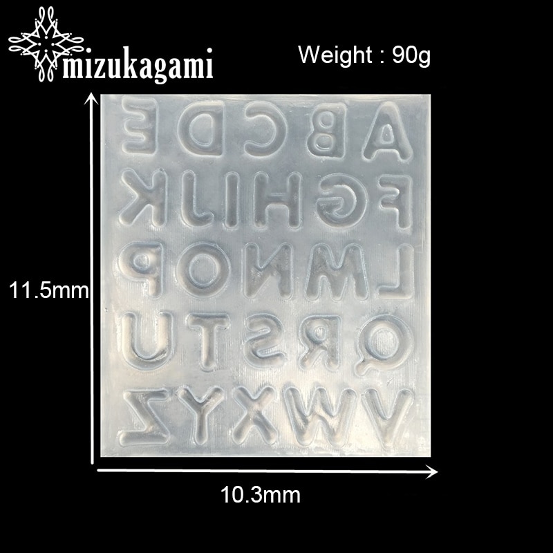 1 pçs/lote 10.3*11.5cm resina uv jóias silicone líquido molde 26 carta retângulo moldes de resina para diy jóias fazendo acessórios