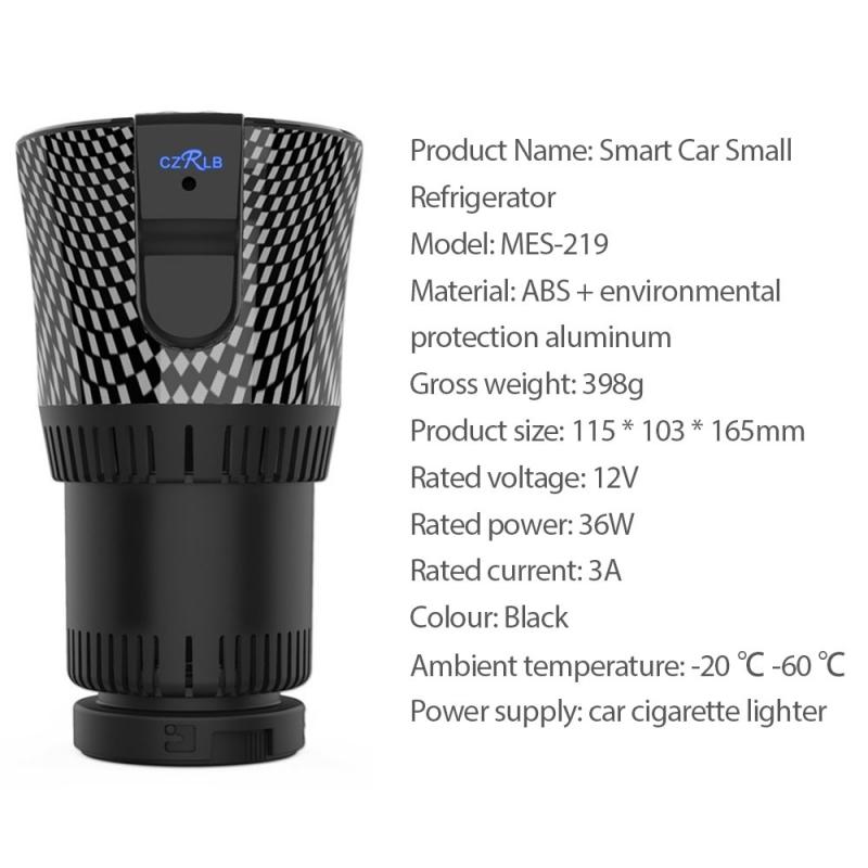 Taza de enfriamiento de calefacción para coche de 12V, Enfriador de coche para oficina, soporte para tazas y copas inteligentes, vaso de enfriamiento para bebidas y latas