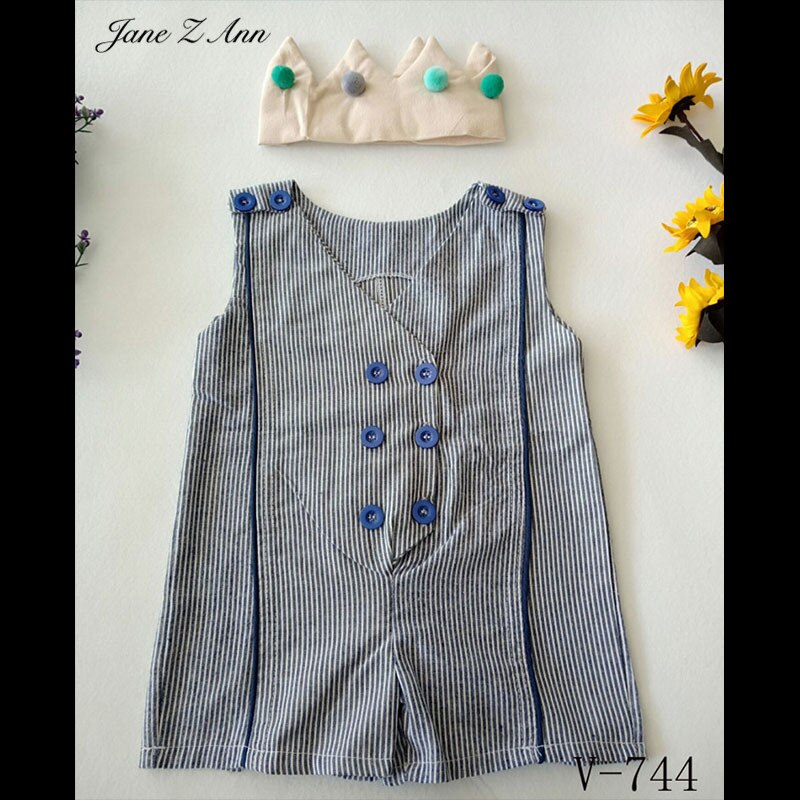Jane z ann kinderfotografie kleding baby 6 maanden 1 jaar studio fotoshoot outfits hoed + kleding: V -744 6 maanden