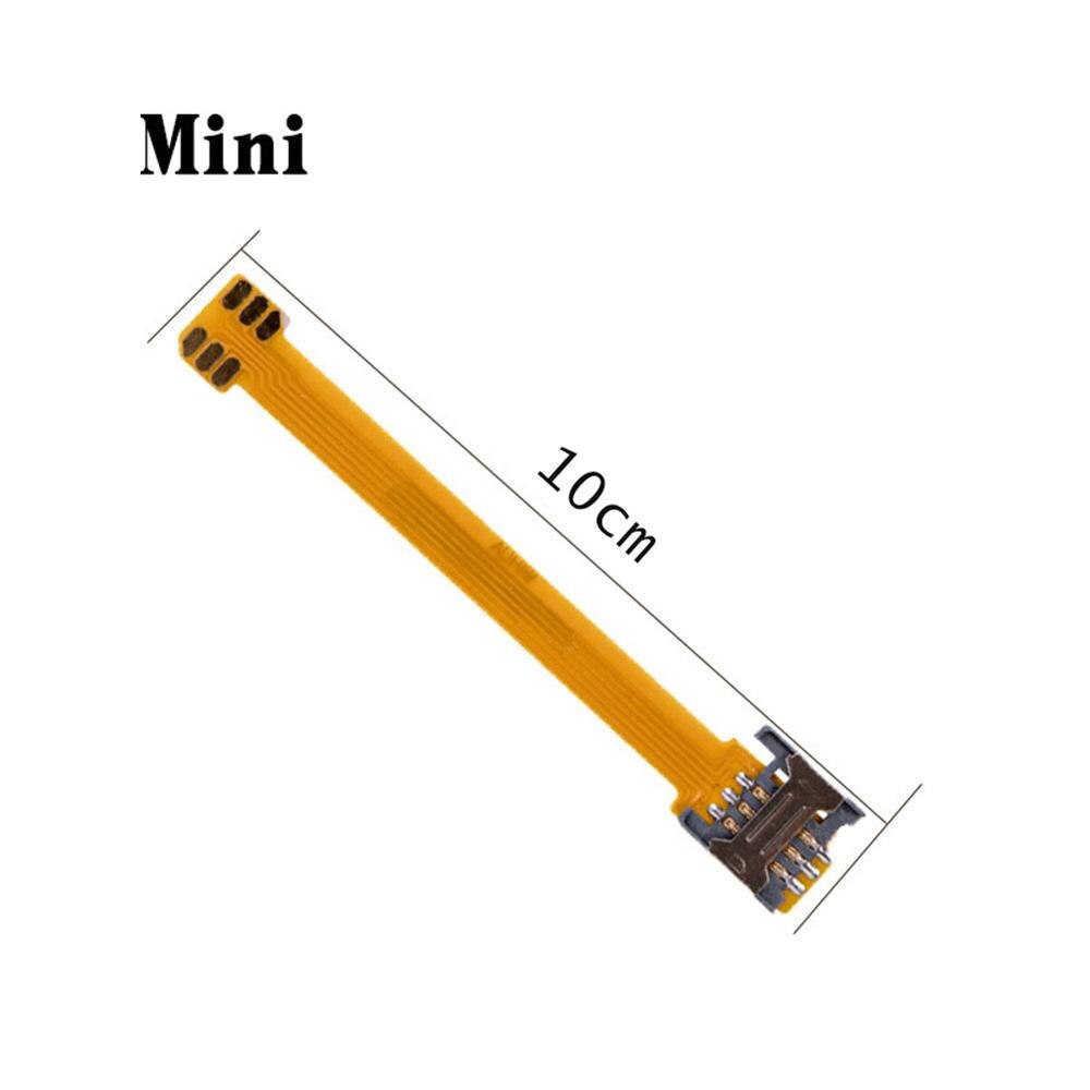 Hybrid Double Dual SIM Card SD Adapter 3.8 / 10cm For Android Extender 2 Nano Micro SIM Adapter For Android Phone: 10cm Mini to Nano