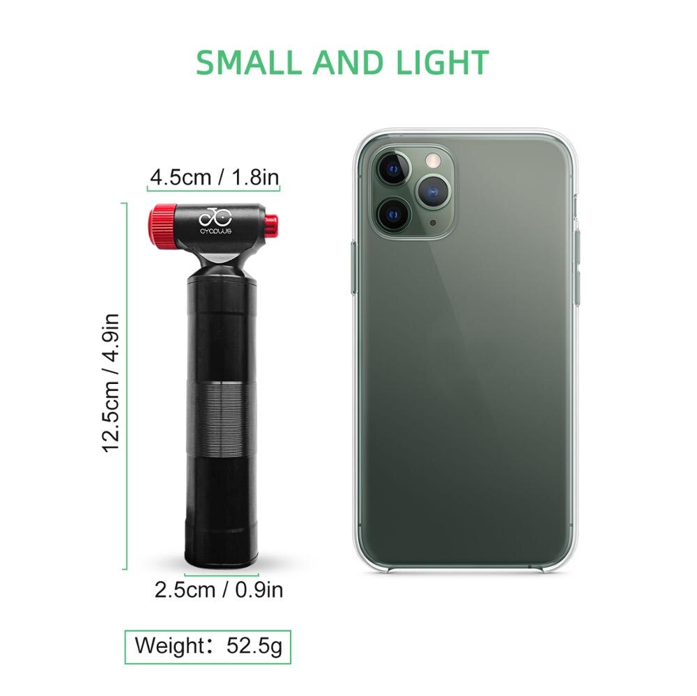 CYCPLUS CO2 Air Inflator Bike Pump Bicycle Accessories Mini Portable Hand Pump Schrader Presta Valve for MTB tyre Ballon Ball