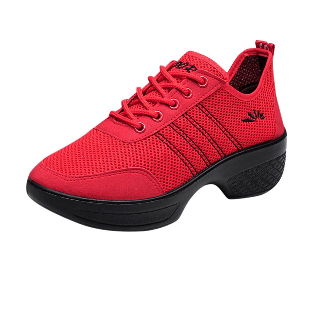 women sneakers platform spring shoes woman sneakers black women shoes summer sneakers shallow pumps shoes spring: Red / 40