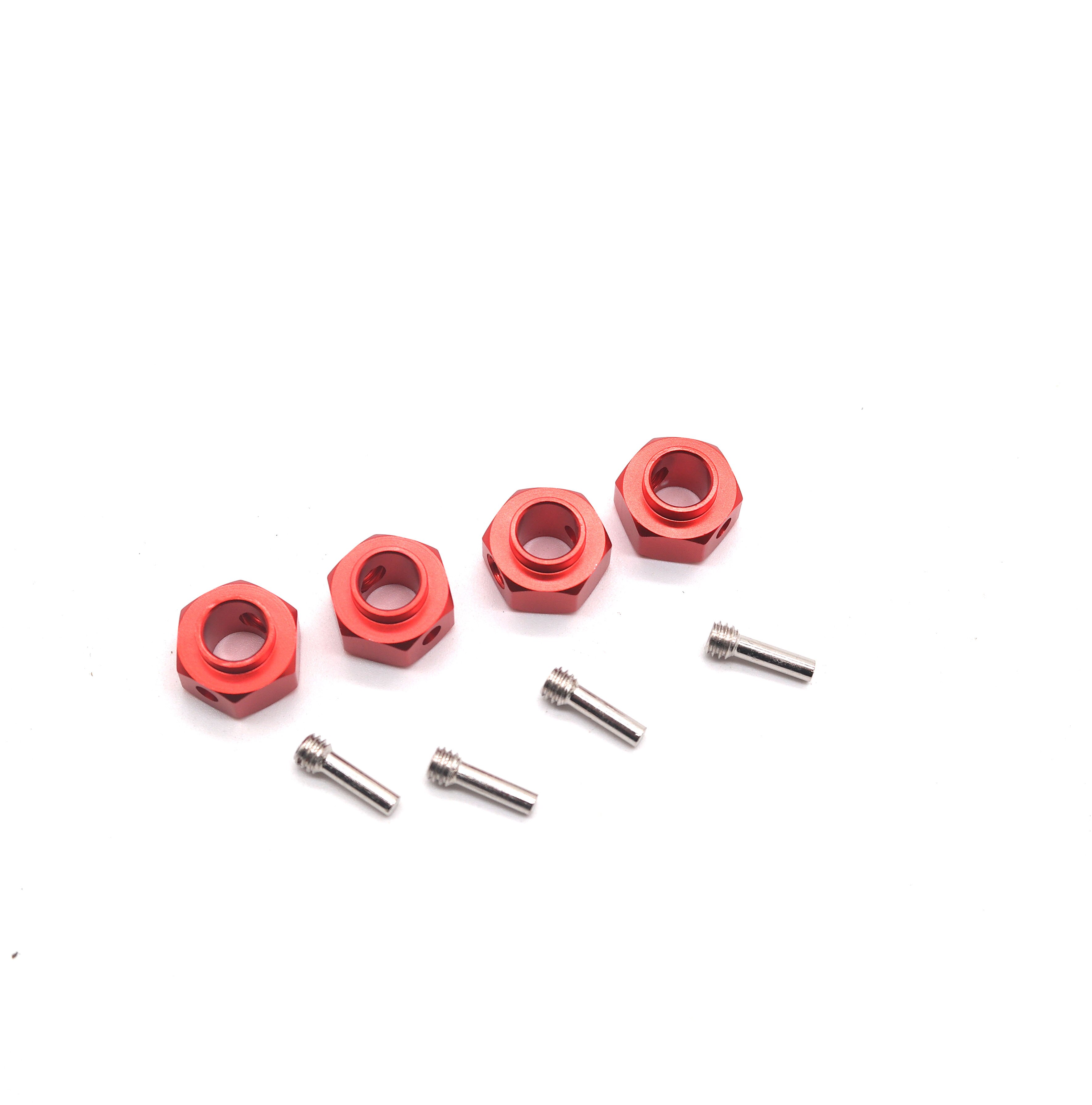 1set TRX4 TRX6 Widened And Thickened Coupling Hexagon Coupling 6 8 9 10 11 12 Mm W007: 6MM Red