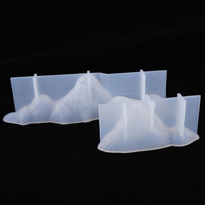 3D montagne Silicone moule Nature vallée moule mythique forêt époxy résine artisanat fournitures résine presse-papiers moule