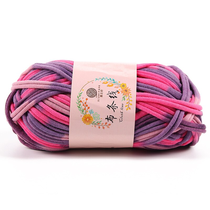 Baby Cotton Cloth Thread Knitting For Hand Knitting Crochet Worsted Wool Thread Colorful Eco-dyed Needlework: 2
