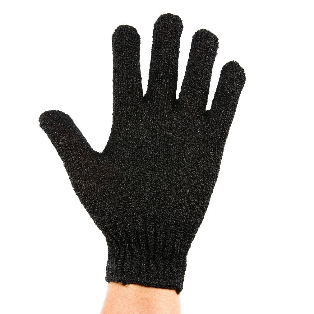 Black Exfoliating Gloves Full Body Scrub Dead Cells Soft Skin Blood Circulation Shower Bath Spa Exfoliation Accessories