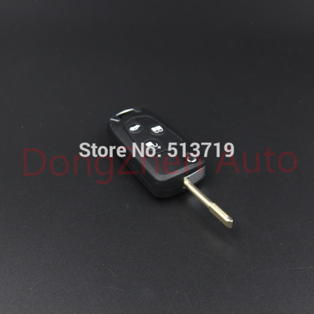 vervanging flip vouwen sleutel shell 3 knoppen zwart flip afstandsbediening autosleutel leeg voor ford/focus/mondeo keyless fob