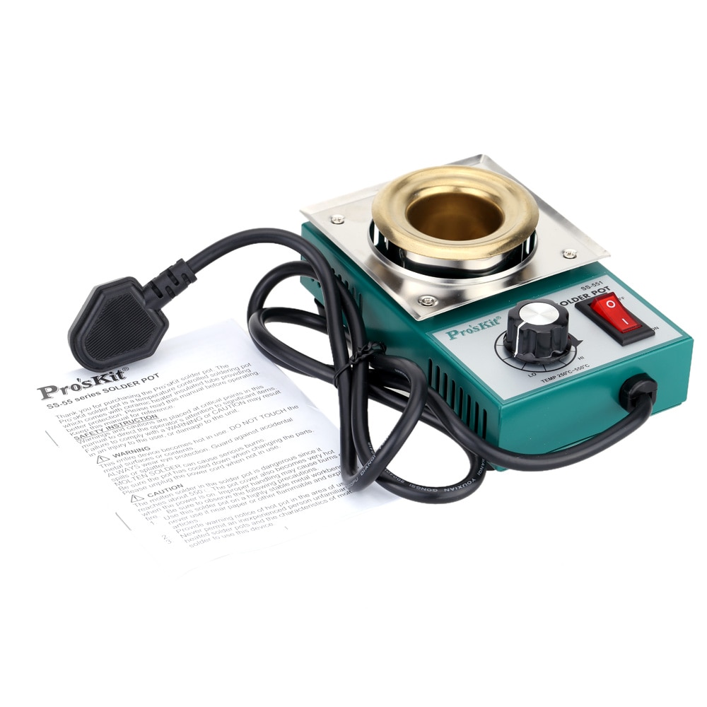 Stainless Steel Solder Pot Titanium Plating Station Welding Repair Tool Temperature Adjust Molten Tin Crucible Furnace