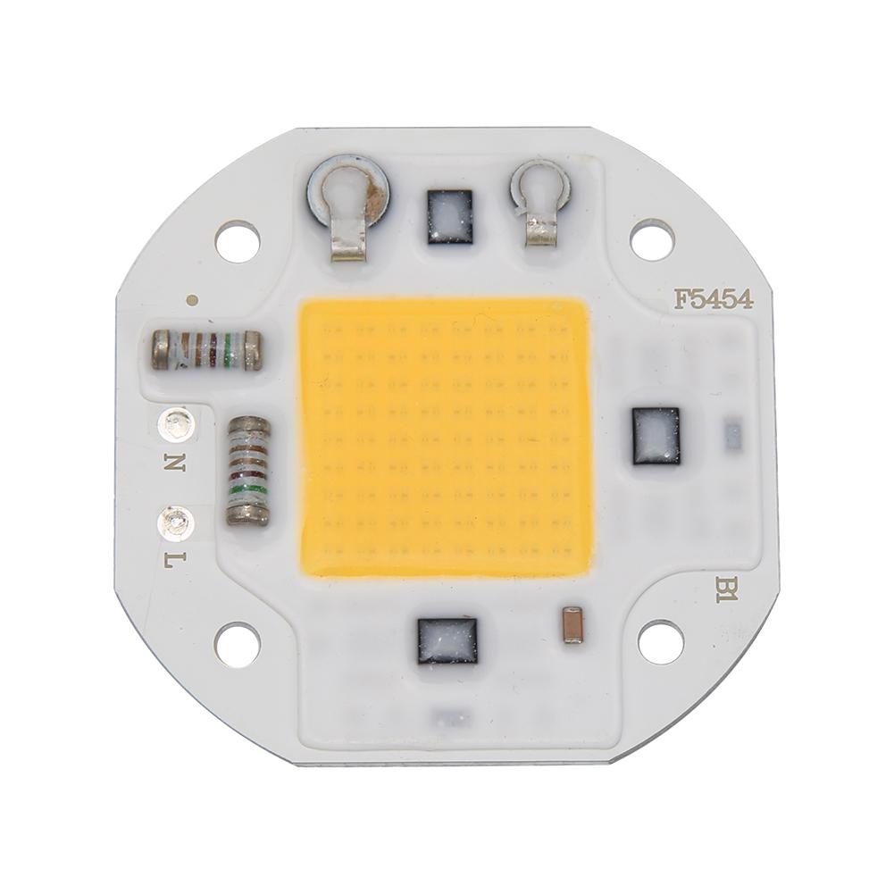 Cob Led Lamp Chip 20W Diy Spotlight Schijnwerper Ac 220V Led Lamp Overstroming Licht Chip Volledige Spectrum Wit warm Drie Licht Kleuren