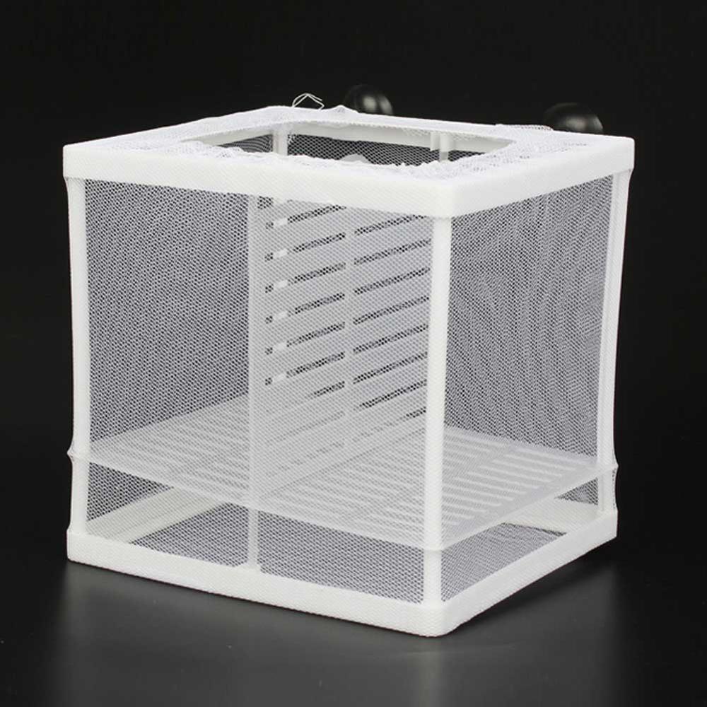 Akvariefisk opdræt opdræt boks baby fisk klækning isolering netto akvarium inkubator kasse hængende akvarium tilbehør forsyninger