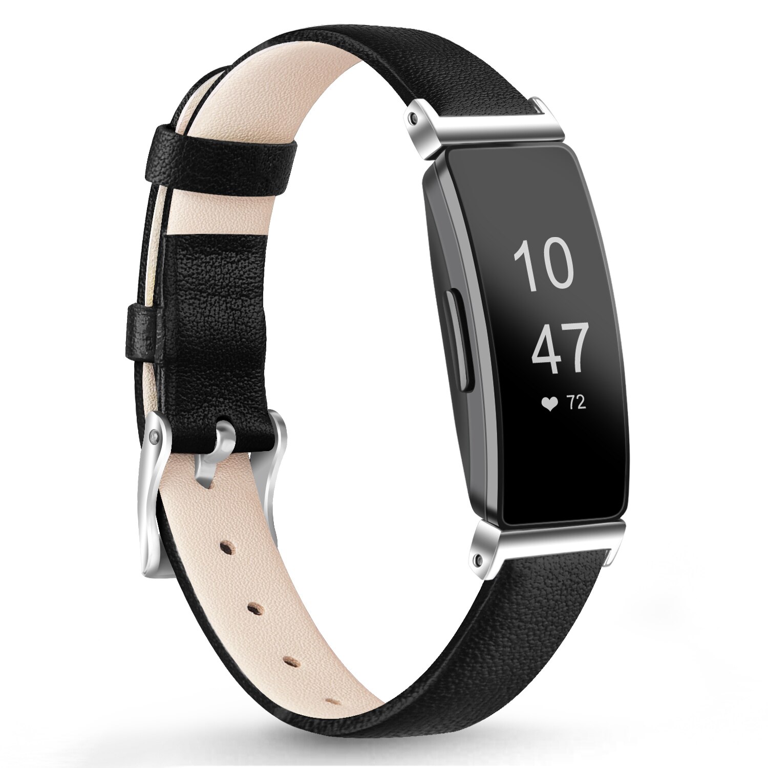 Nuovo cinturino in pelle per Fitbit inspire HR cinturino di ricambio cinturino Smart Watch cinturino da polso in TPU braccialetto per Fitbit inspire HR: Black