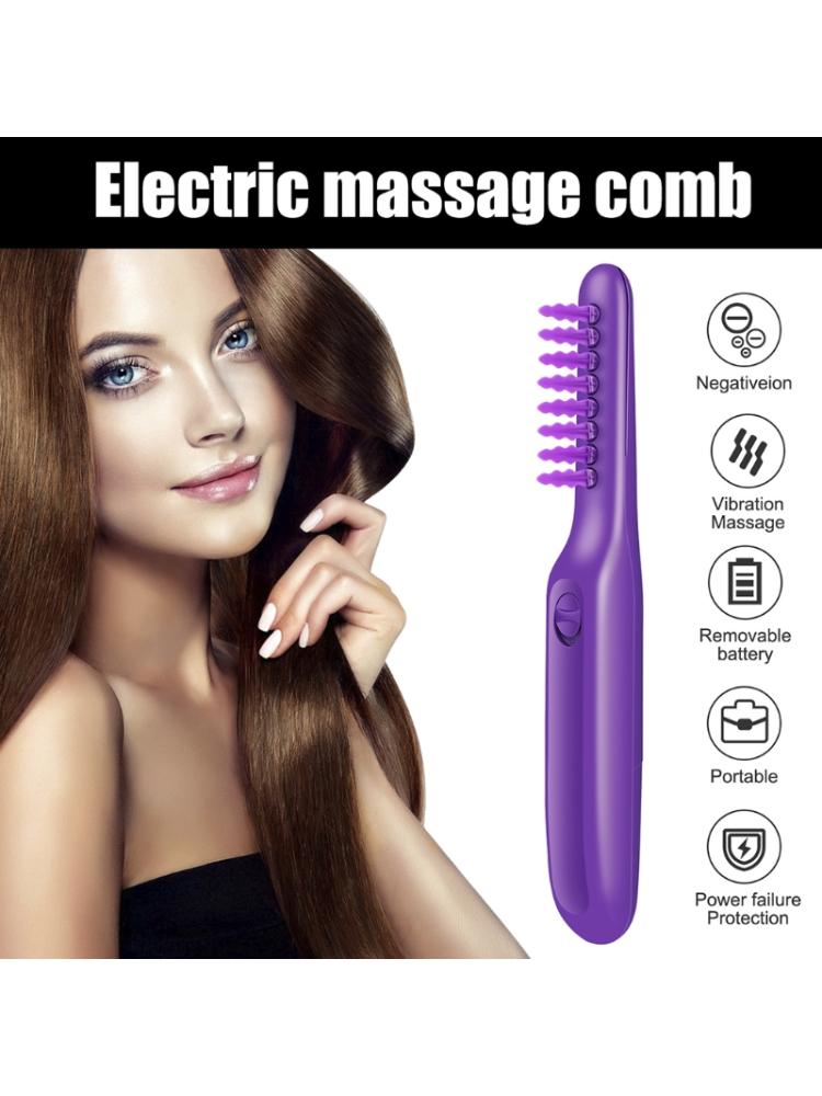 Electric Detangling Brush Hair Curly Detangle Brush Scalp Massage Comb Loosen Knots For Wet and Dry Hair Adults Kids