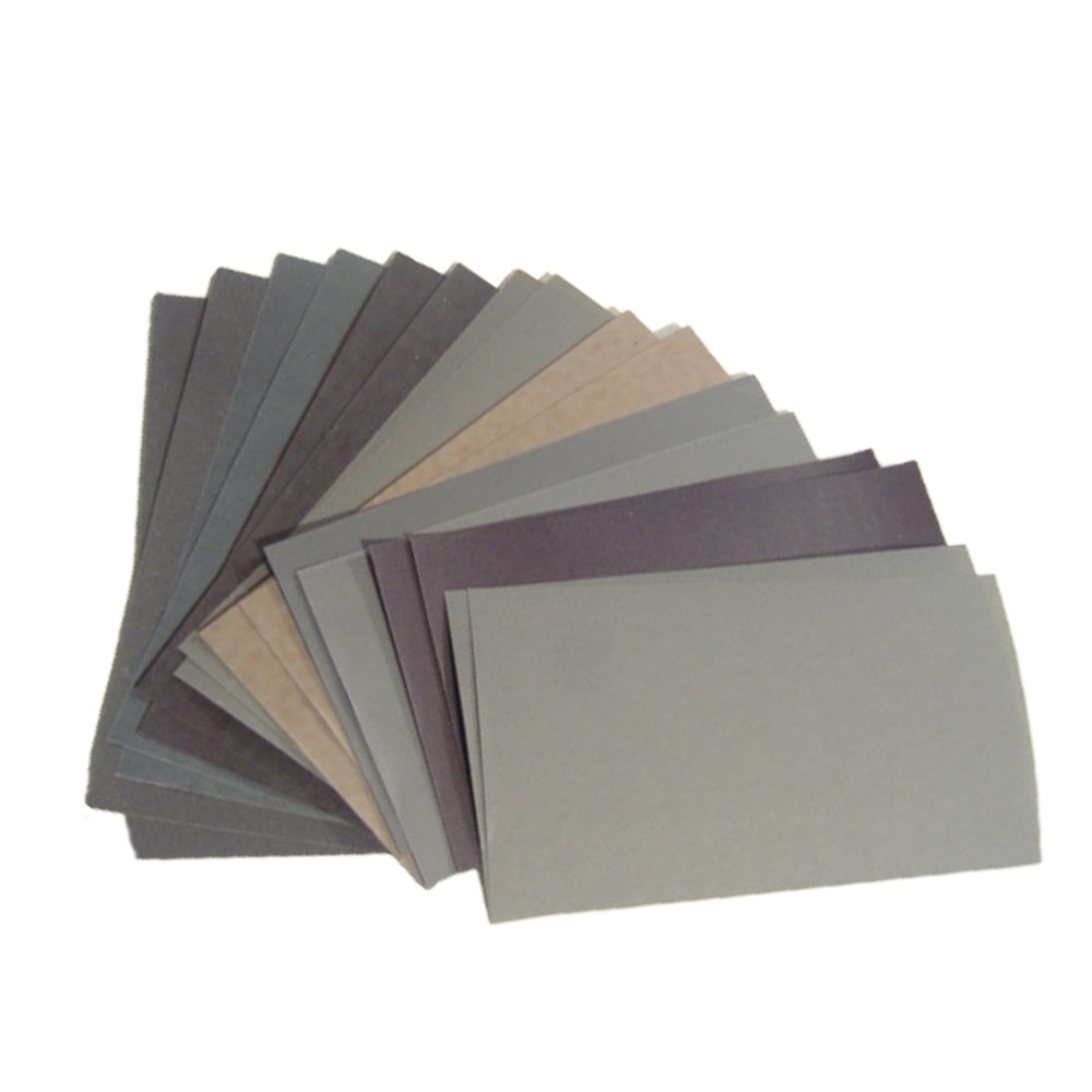 15 stk. sandpapir 800 1000 1200 1500 2000 2500 400 600 3000 lavet af siliciumcarbidsandkorn med sandpapir