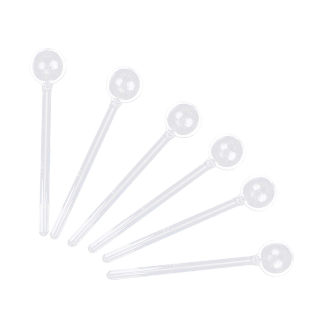 Lange Handvat Glas Lepels Mooie Clear Koffie Roeren Lepels Glas Bestek Thee Lepels Voor Party Bar Thuis