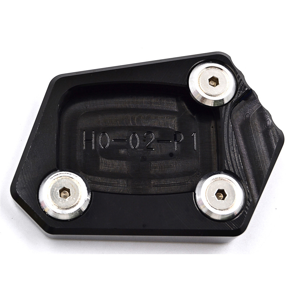 CNC Kickstand Side Stand Extension Foot Pad Plate Enlarger For Honda CBR500R CB500F/X CBR250R CBR300R NM-4 CB400: army green