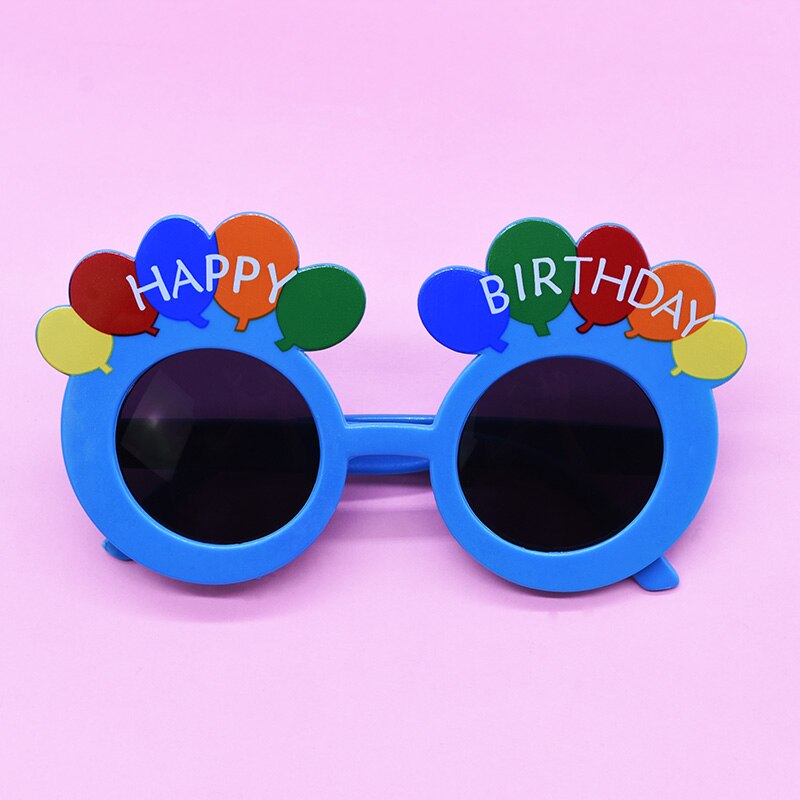 Verjaardagsfeestje Bril Grappig Zonnebloem Kaars Cake Zonnebril Voor Gelukkige Verjaardag Gunsten Photo Booth Props Decoratie Kids 8: B15