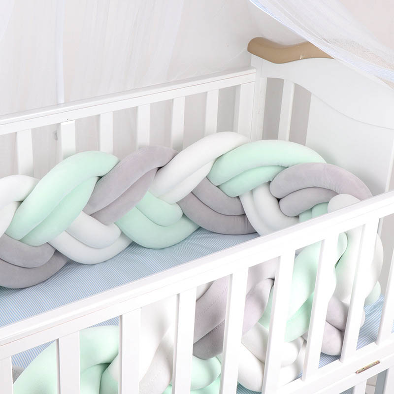 1.5M Geknoopt Twist Touw Handgemaakte Barrière Braid Knot Kwekerij Voor Kind Wieg Hek Cot Rail